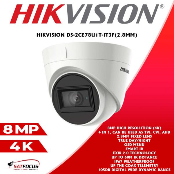 HIKVISION HD 8MP 4K CCTV Security Camera package